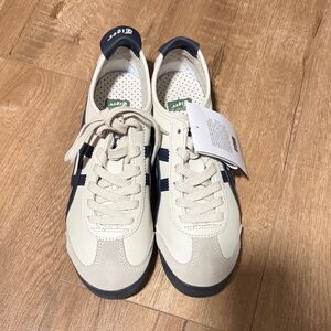 Onitsuka Tiger by Asics Men's Beige and Navy Sneakers